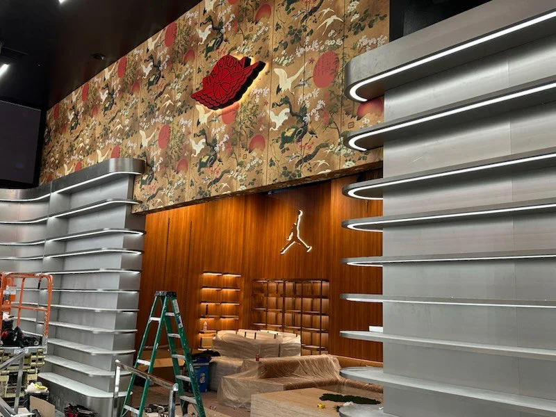 Wallpaper installation project in Santa Ana, CA