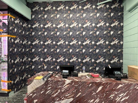 Wallpaper installation project in Garden Grove, CA